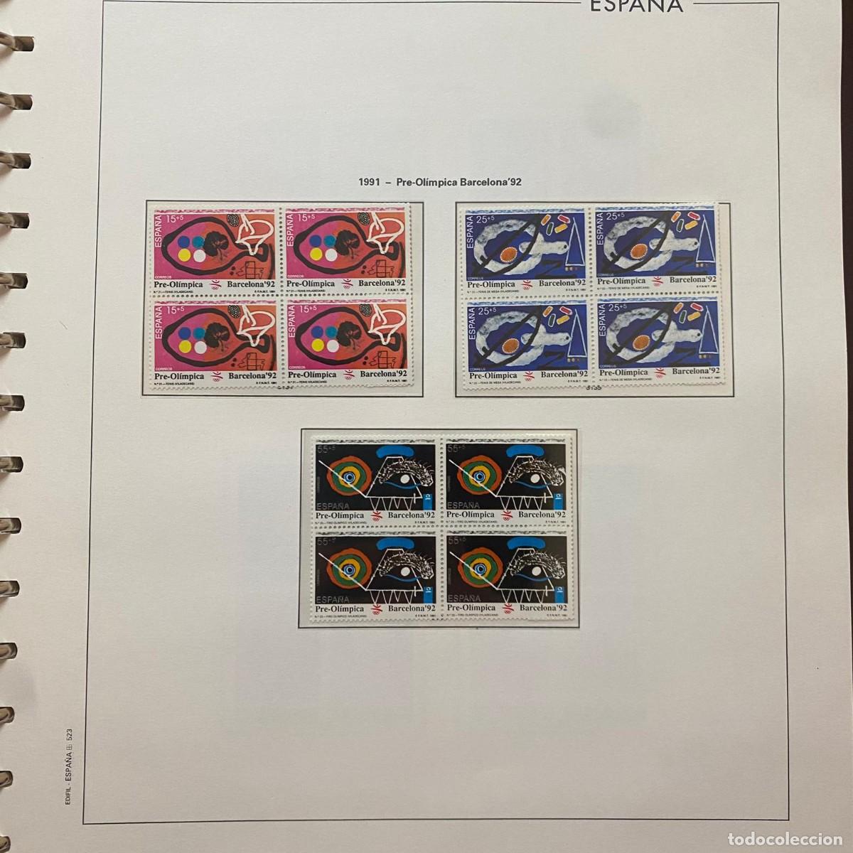 Sellos: Hoja de sellos: 1991 - Pre-Ol&iacute;mpica Barcelona'92 3