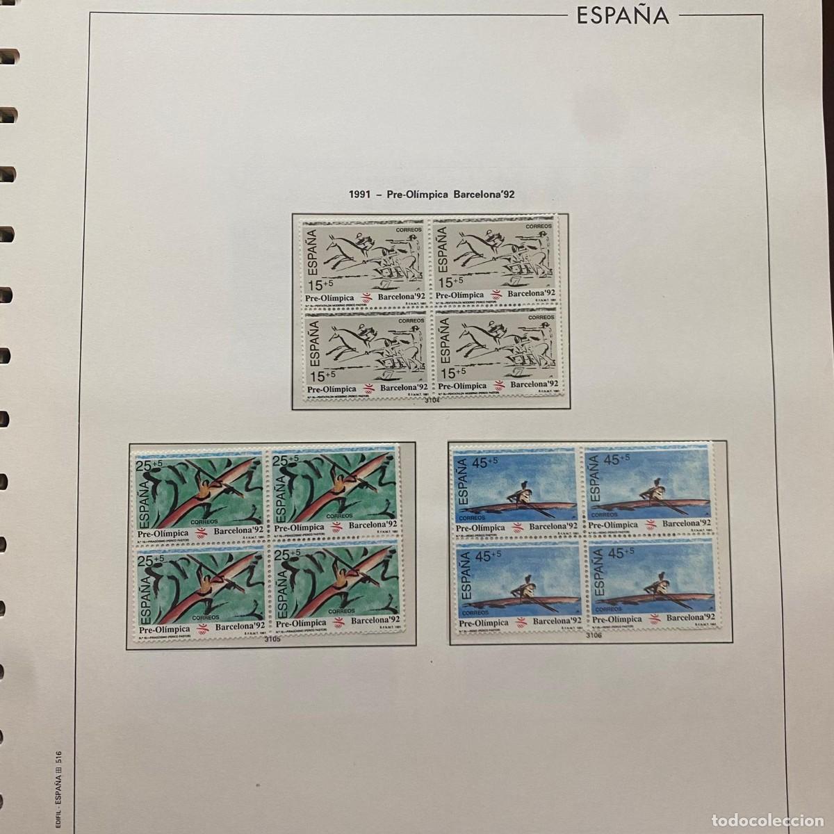 Sellos: Hoja de sellos: 1991 - Pre-Ol&iacute;mpica Barcelona'92 4