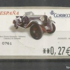 Sellos: ESPAÑA ATM AUTOMOVIL CAR DONOSTI 1928