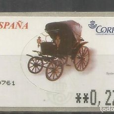 Sellos: ESPAÑA ATM CARRUAGE SPIDER 1705