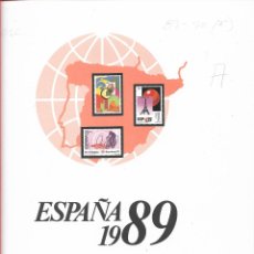 Sellos: ESPAÑA 1989 14 HOJAS PARA COLOCAR LOS SELLOS DEL AÑO EFILCAR
