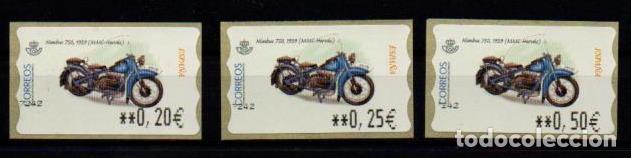 Stamps: ESPA&Ntilde;A SPAIN ATM MOTO MOTORCYCLE NIMBUS 750