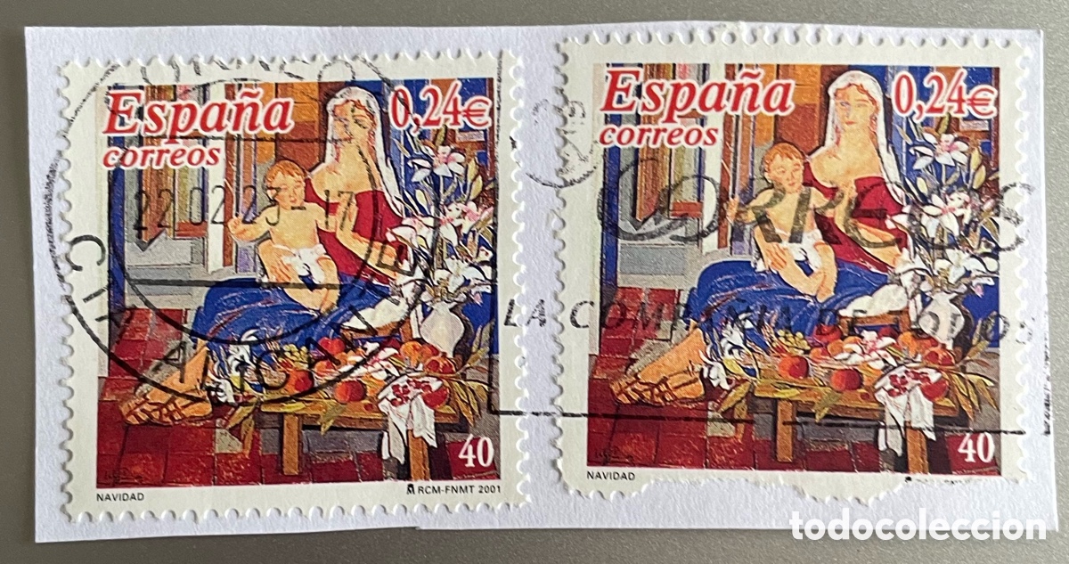 Sellos: Espa&ntilde;a. Navidad 2001 - Foto 1
