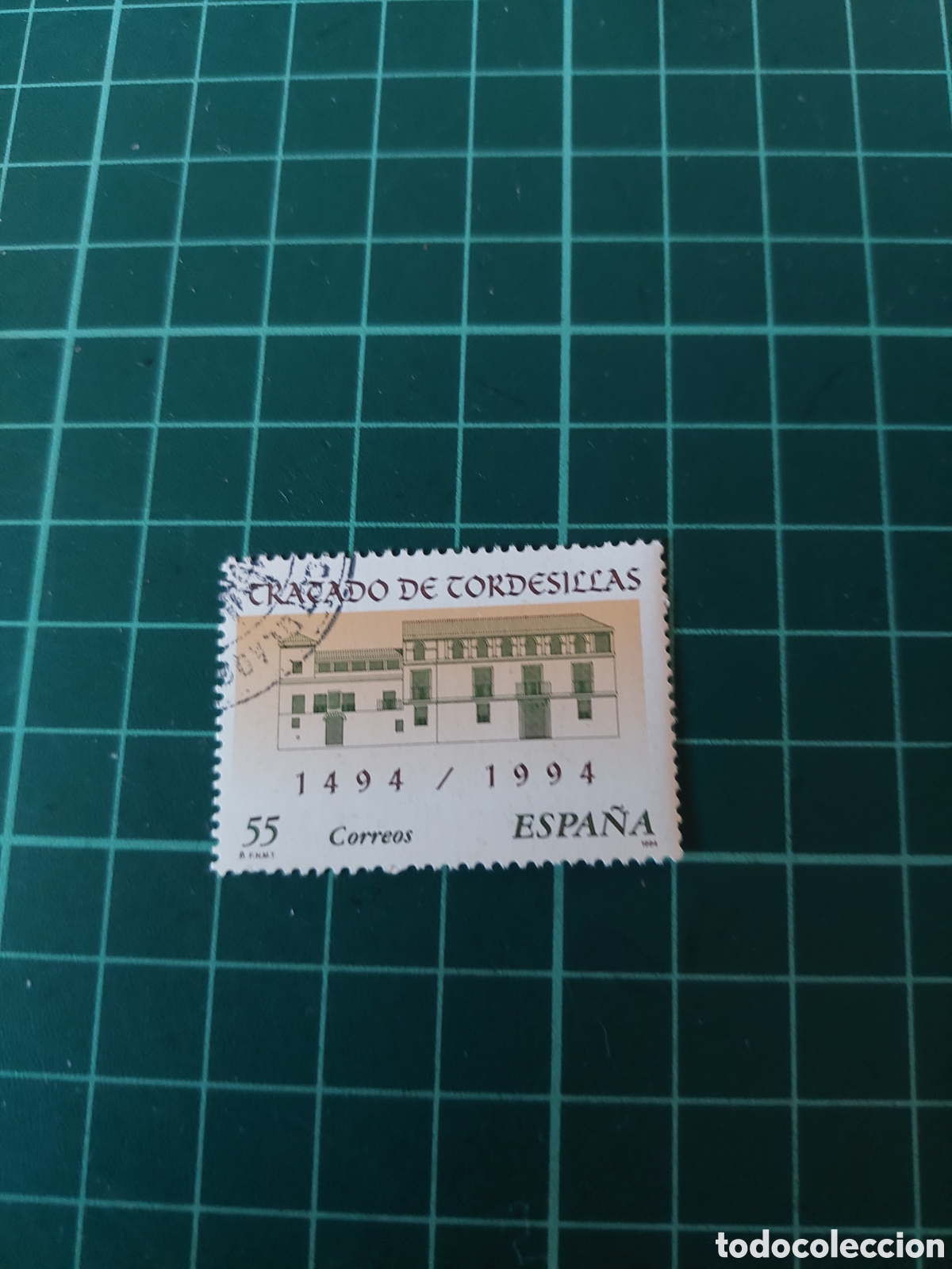 Francobolli: 1984 tratado tordesillas edifil 3310 usado lujo arquitectura historia