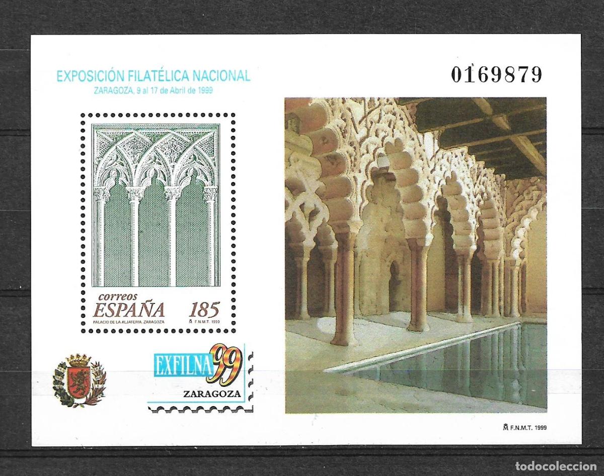 Sellos: espa&ntilde;a 1999 hoja bloque 3625 ** mnh - 129