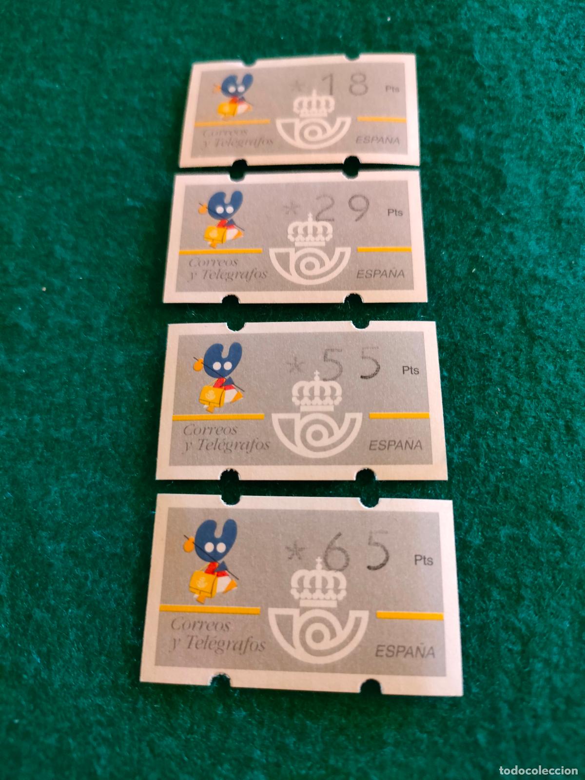 Stamps: 4 ETIQUETAS ATM NUEVAS