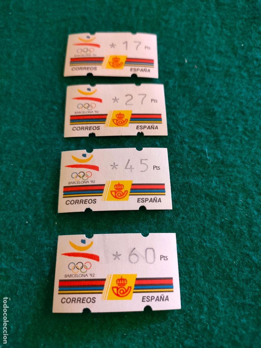 Stamps: 4 ETIQUETAS ATM NUEVAS