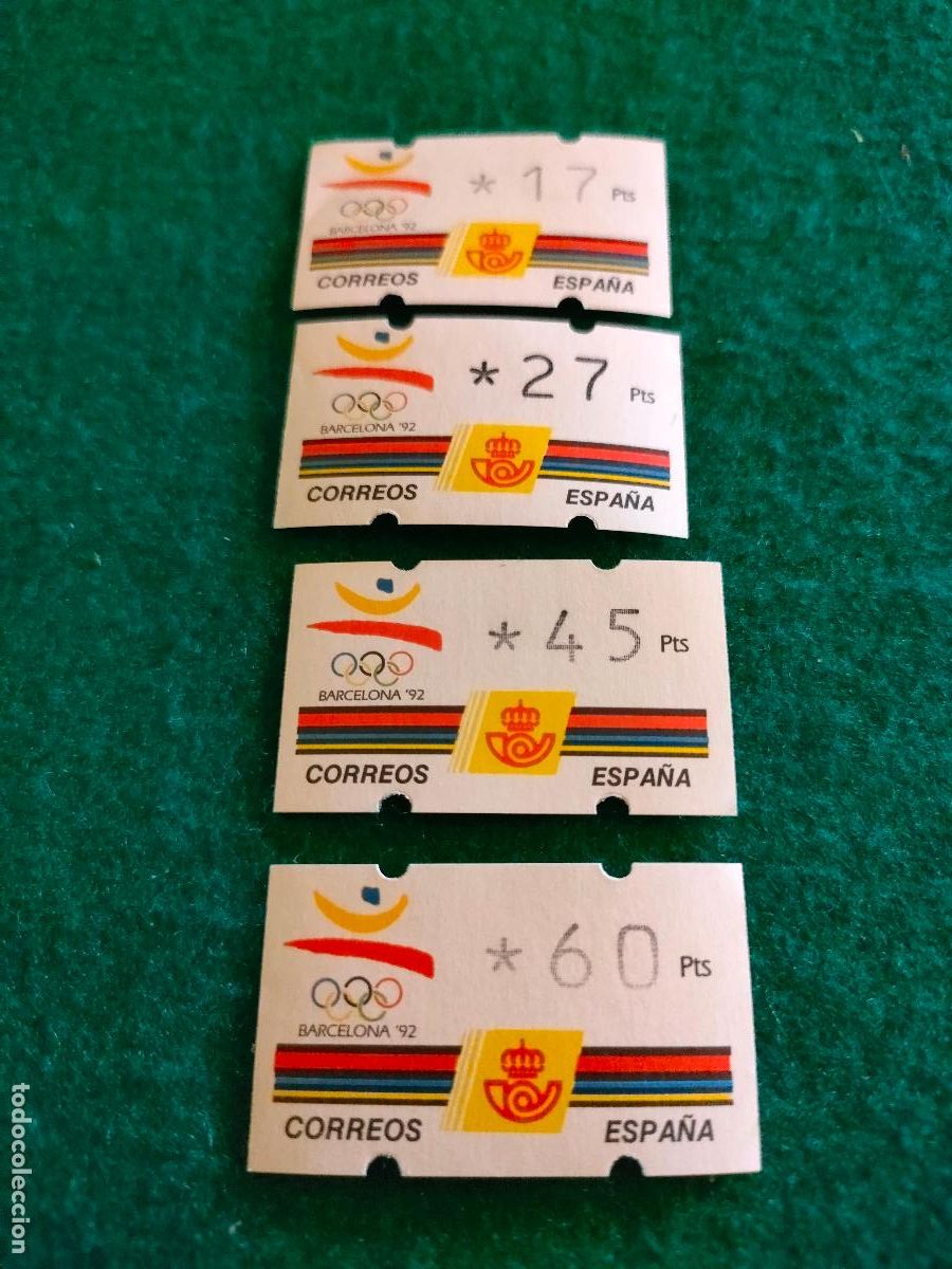 Stamps: 4 ETIQUETAS ATM NUEVAS
