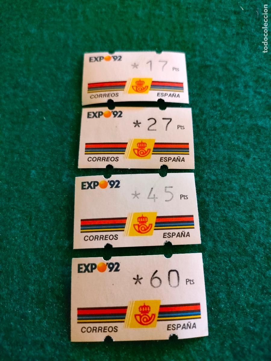 Stamps: 4 ETIQUETAS ATM NUEVAS