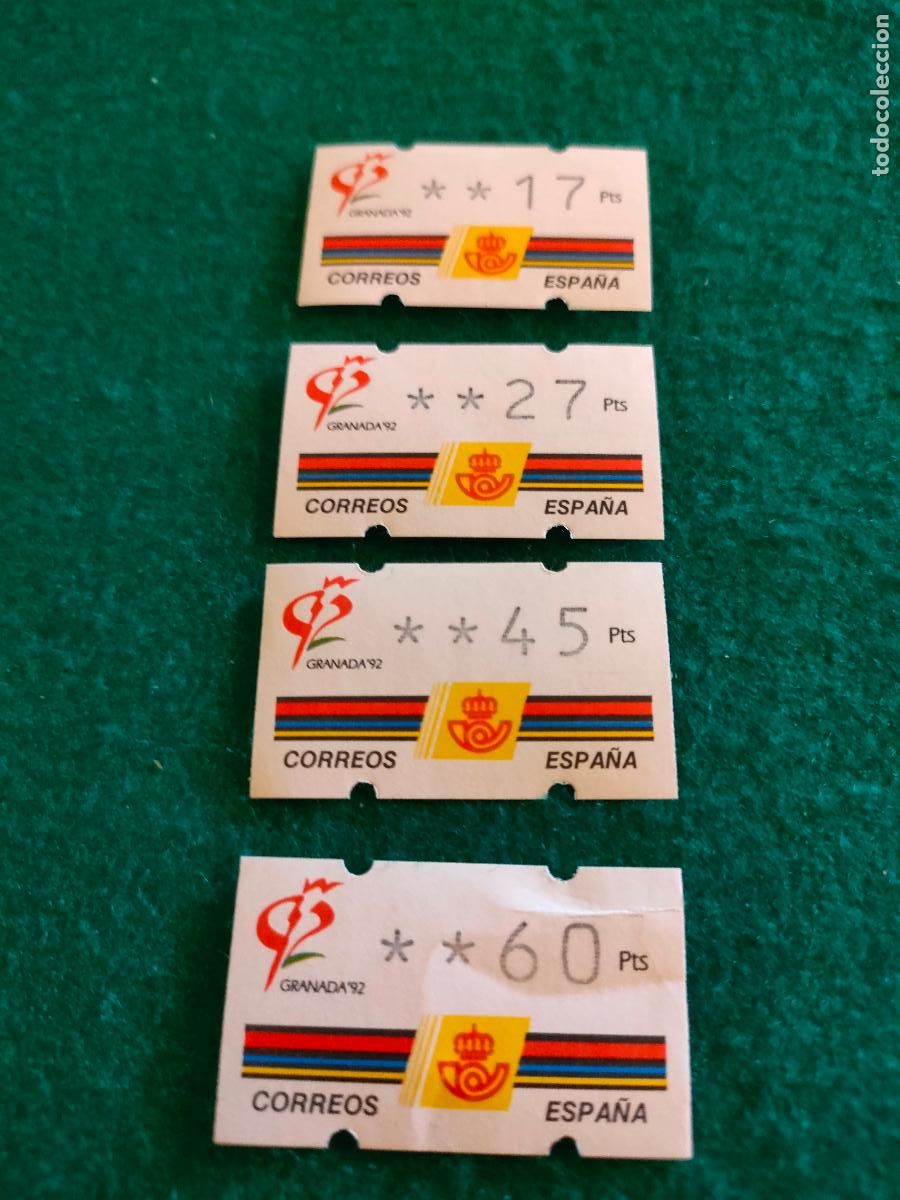 Stamps: 4 ETIQUETAS ATM NUEVAS