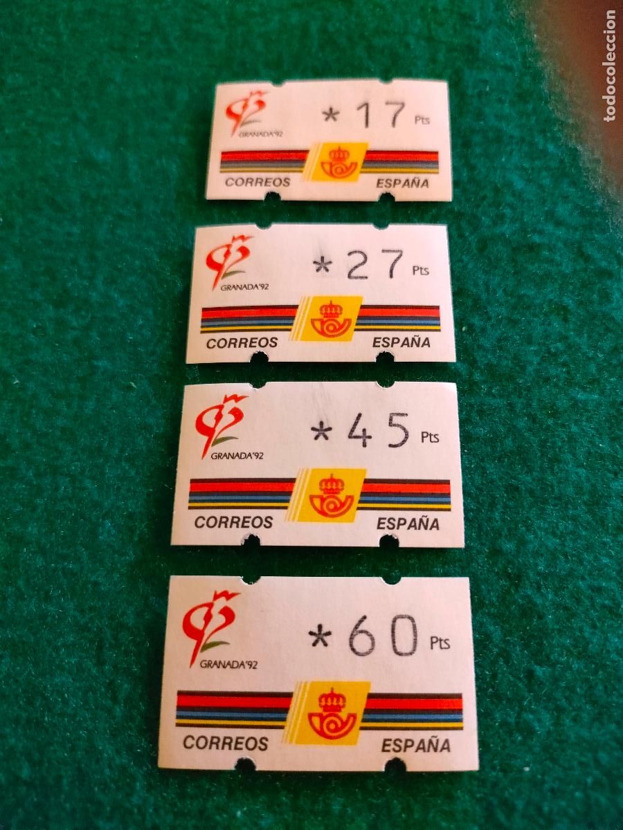 Stamps: 4 ETIQUETAS ATM NUEVAS