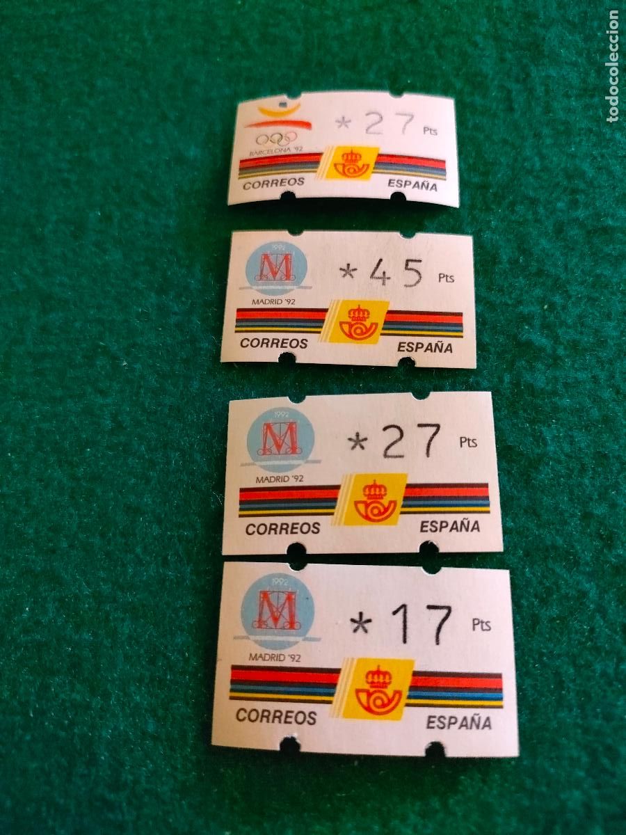 Stamps: 4 ETIQUETAS ATM NUEVAS