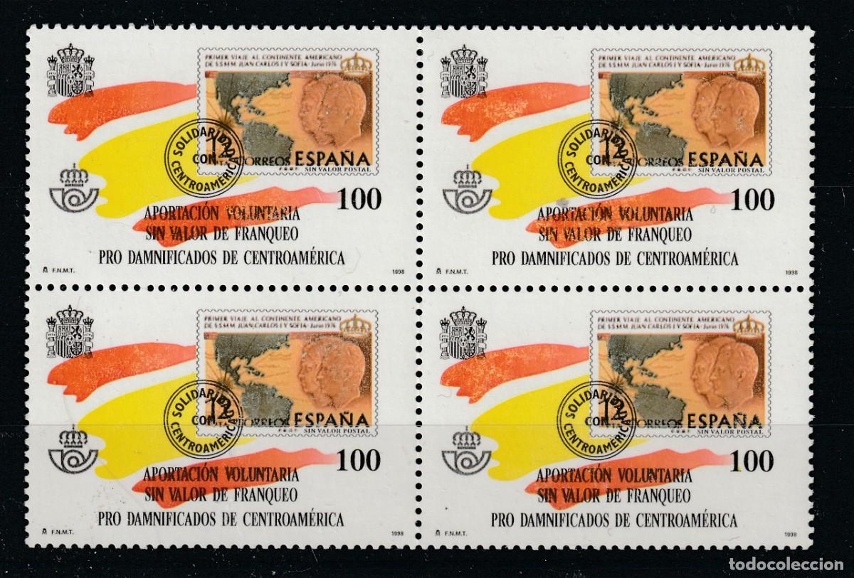 Sellos: SELLO PRO DAMNIFICADOS DE CENTROAMERICA A&Ntilde;O 1998 B-4