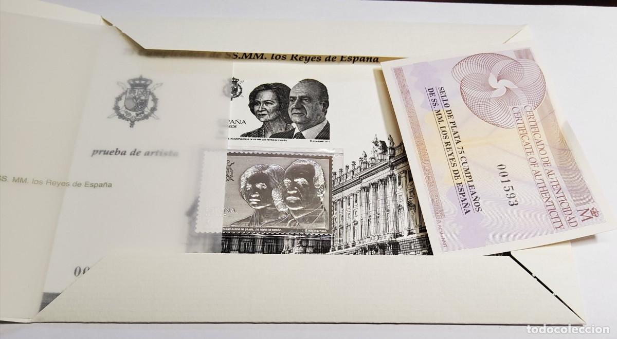 Sellos: PRUEBA OFICIAL CON SELLO DE PLATA DE ESPA&Ntilde;A.NUEVA Y SIN FIJASELLOS.LUJO.