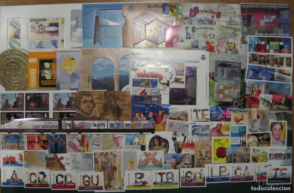 Sellos: SELLOS DE ESPA&Ntilde;A CORREOS A&Ntilde;O 2017 COMPLETO NUEVO. DESCUENTO FACIAL. MNH SPANIEN SPAIN