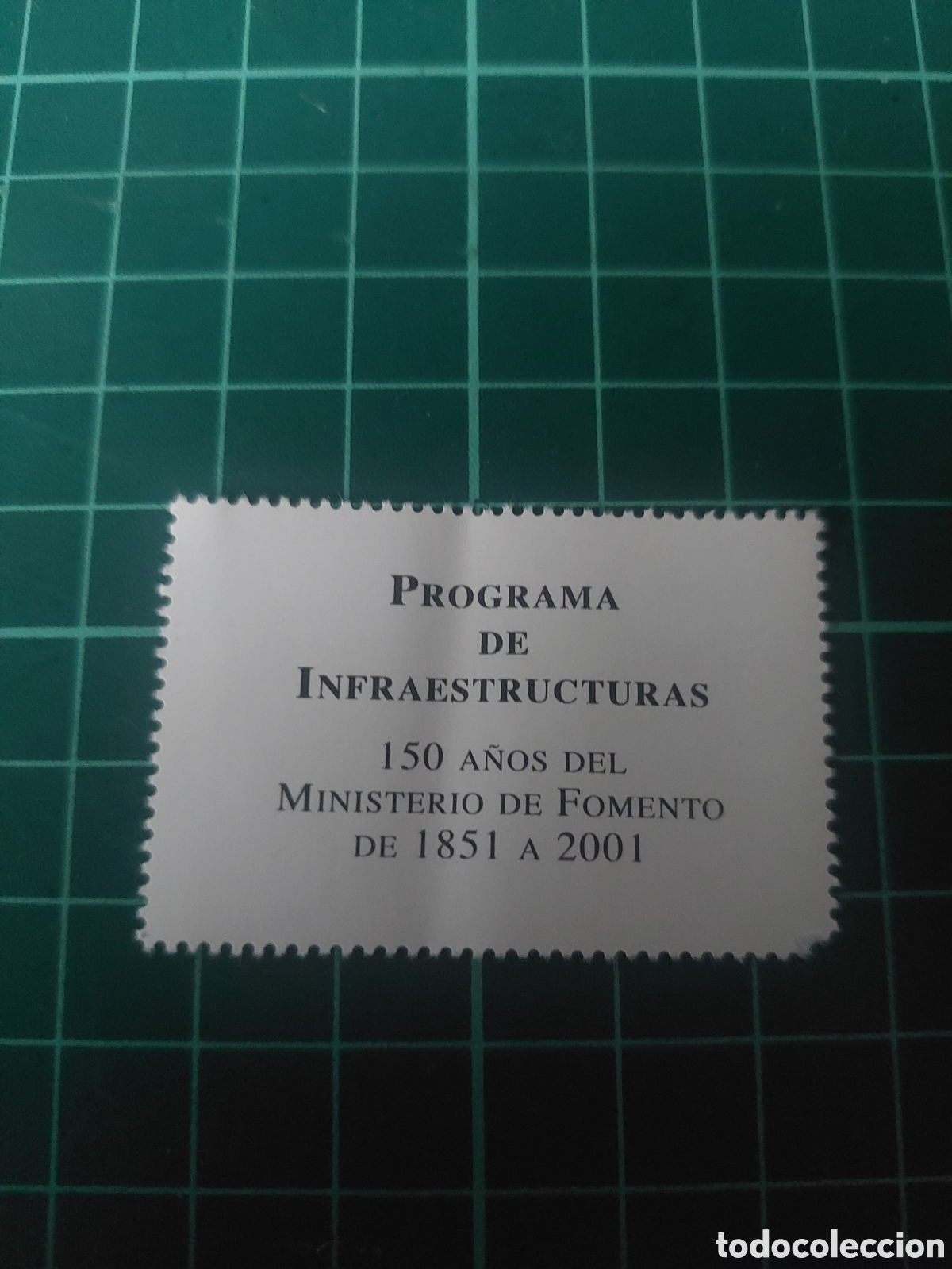 Briefmarken: 2001 bandeleta 3855 edifil programa programa infraestructuras fomento