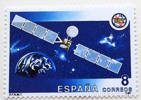 Sellos: Espa&ntilde;a. 3060 Uni&oacute;n Internacional de Telecomunicaciones. Sat&eacute;lite Hispasat. 1990. Sellos nuevos y nu