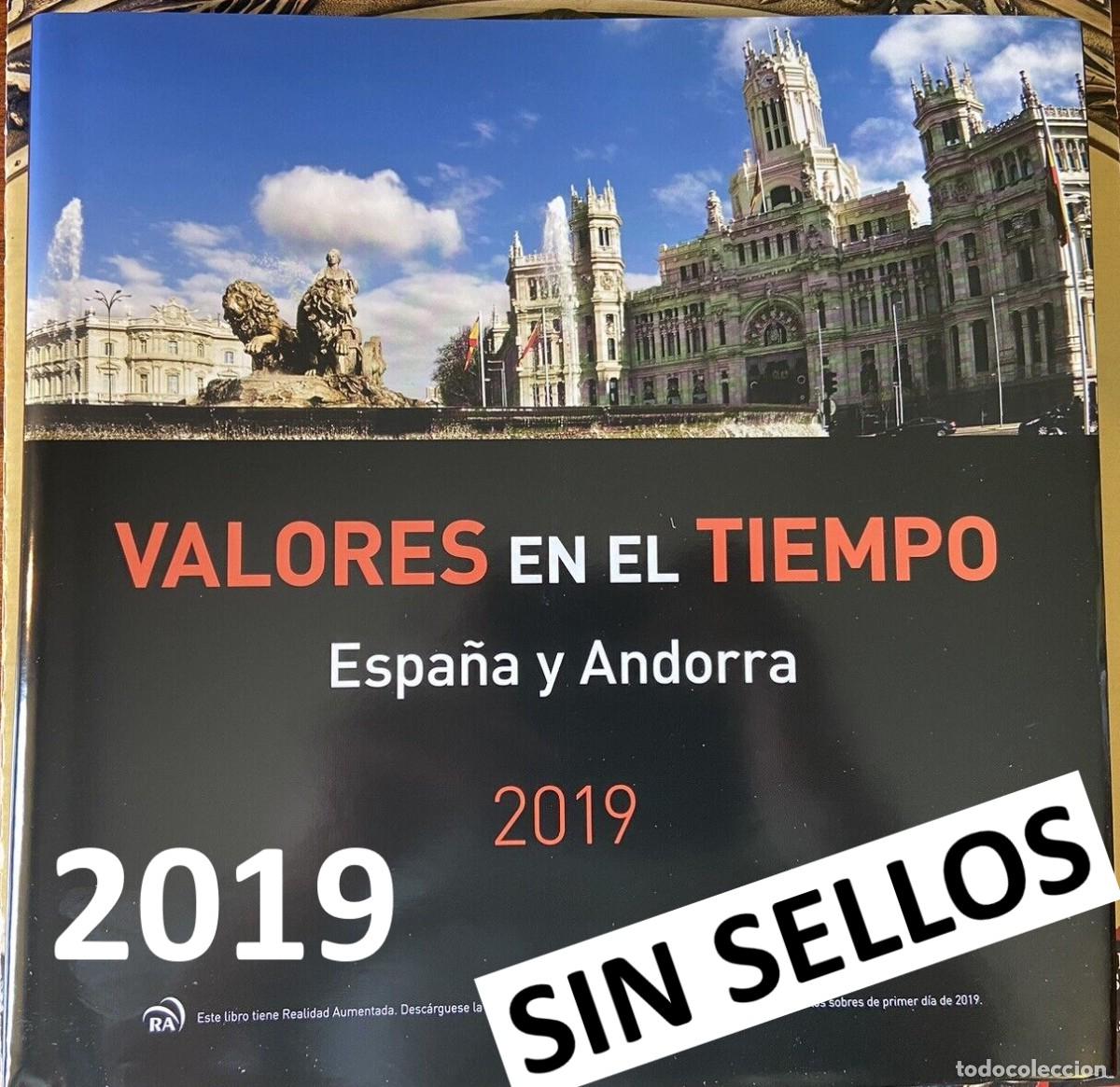 Selos: VALORES EN EL TIEMPO. LIBRO DE CORREOS A&Ntilde;O 2019. SIN SELLOS