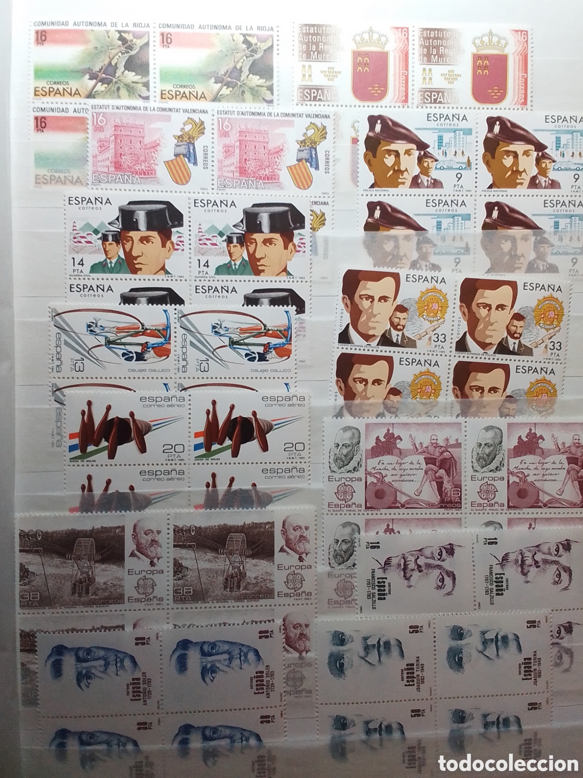 Sellos: A&ntilde;o 1983 E bloque de 4 ESPA&Ntilde;A - Foto 2