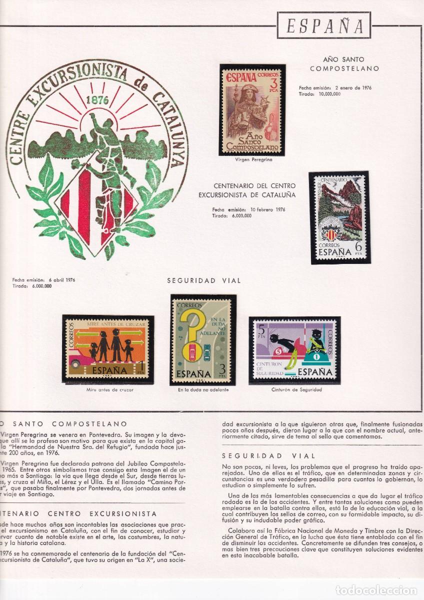 Sellos: ALB4 Coleccion Sellos Espa&ntilde; 1976/84** en album con hojas culturales Torres LEER DESCRIPCION