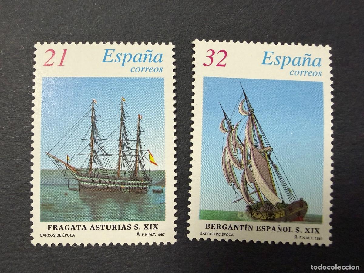 Francobolli: ESPA&Ntilde;A, 1997. EDIFIL 3477/78. BARCOS DE &Eacute;POCA . NUEVO. SIN FIJASELLOS.