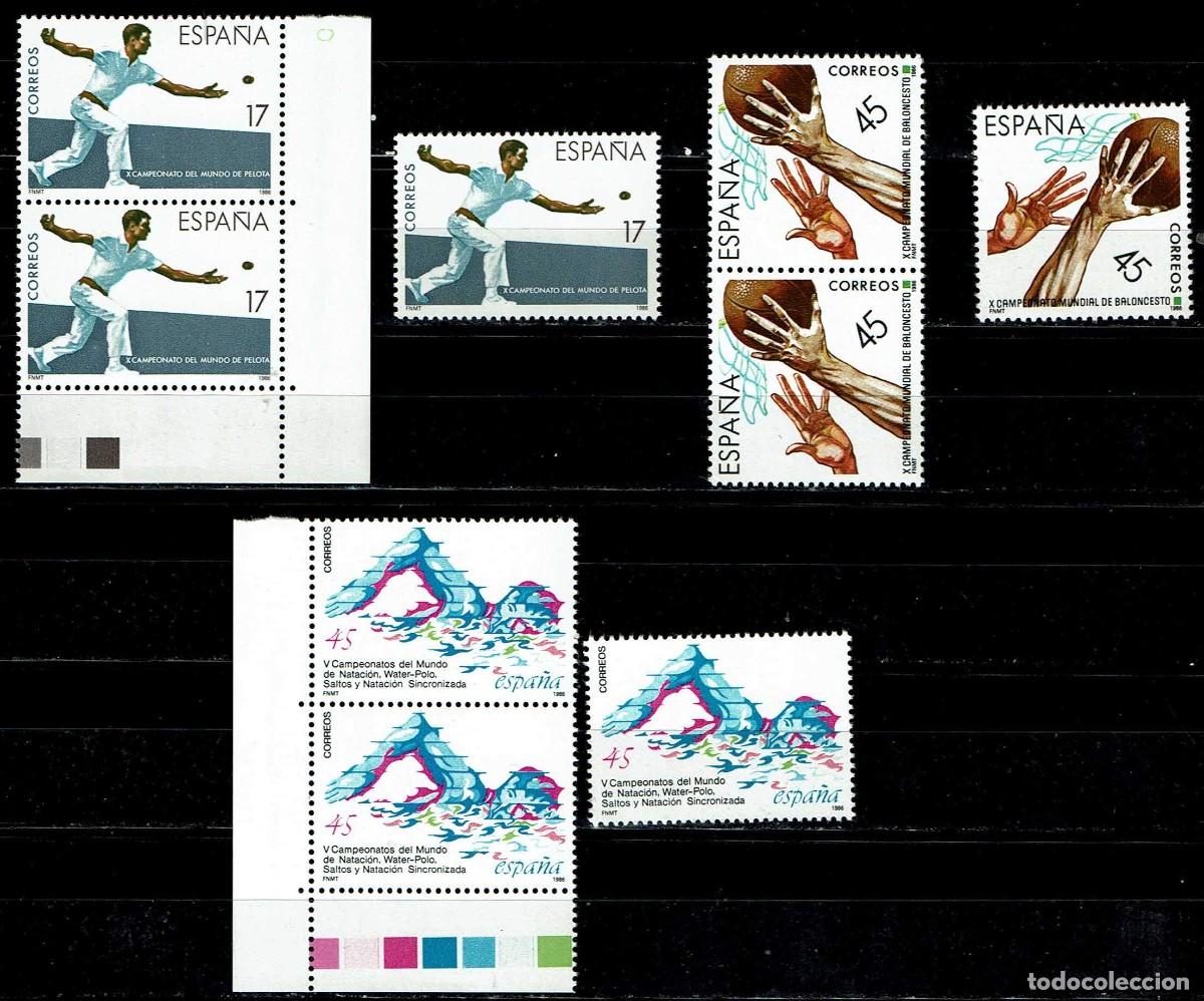 Selos: ESPA&Ntilde;A 1986 - EDIFIL 2850/2852 - LIQUIDAC. 3 SERIES COMPLETAS SELLOS NUEVOS (**)