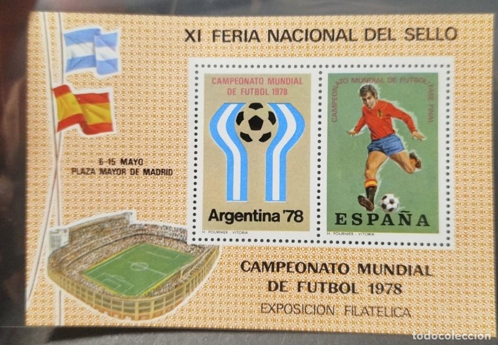 Briefmarken: Hojita &rdquo;XI Feria Nacional del Sello&rdquo; Mundial de futbol 1978 (6 al 15 mayo 1978 Madrid)