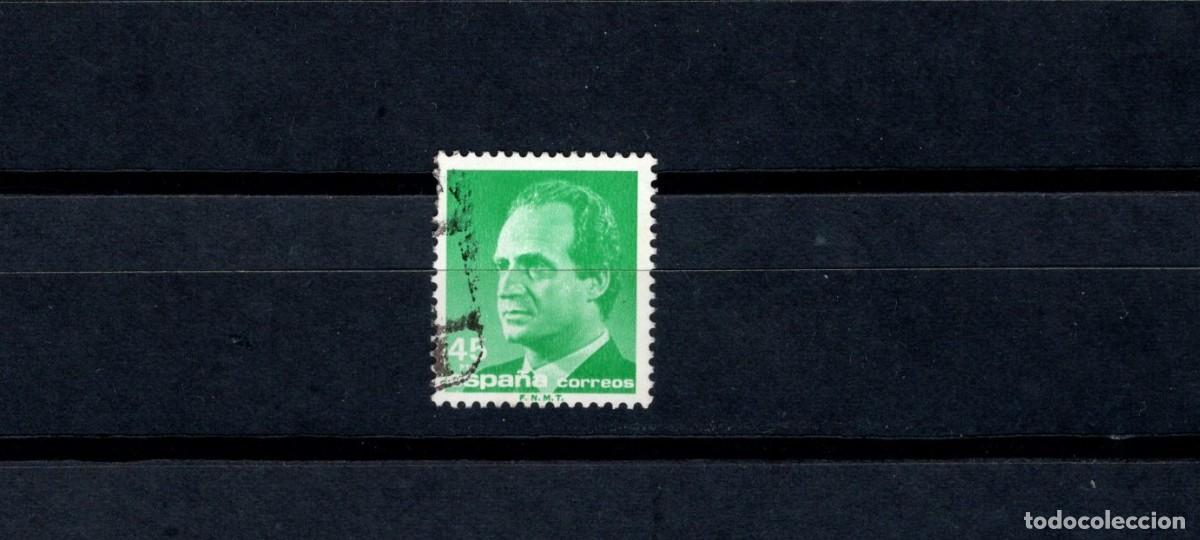 Briefmarken: Sello usado. B&aacute;sica Rey Juan Carlos. Sello de 45 pesetas. 12 agosto 1985. Edifil 2801.