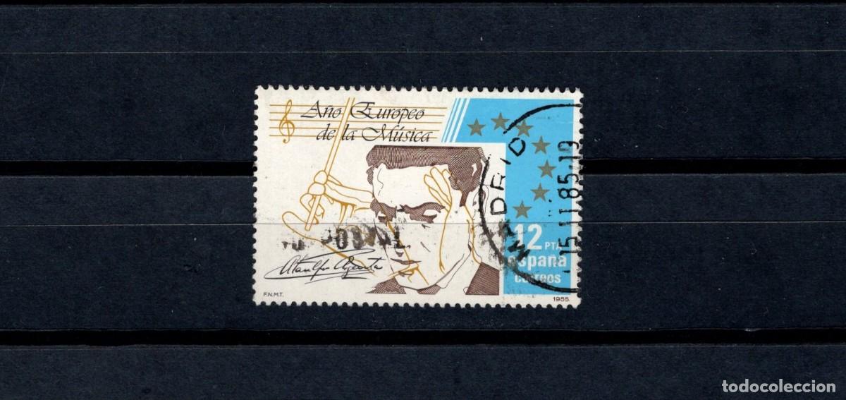 Selos: Sello usado. A&ntilde;o Europeo de la Musica. Compositores. Ataulfo Argenta. 26 Junio 1985. Edifil 2803.