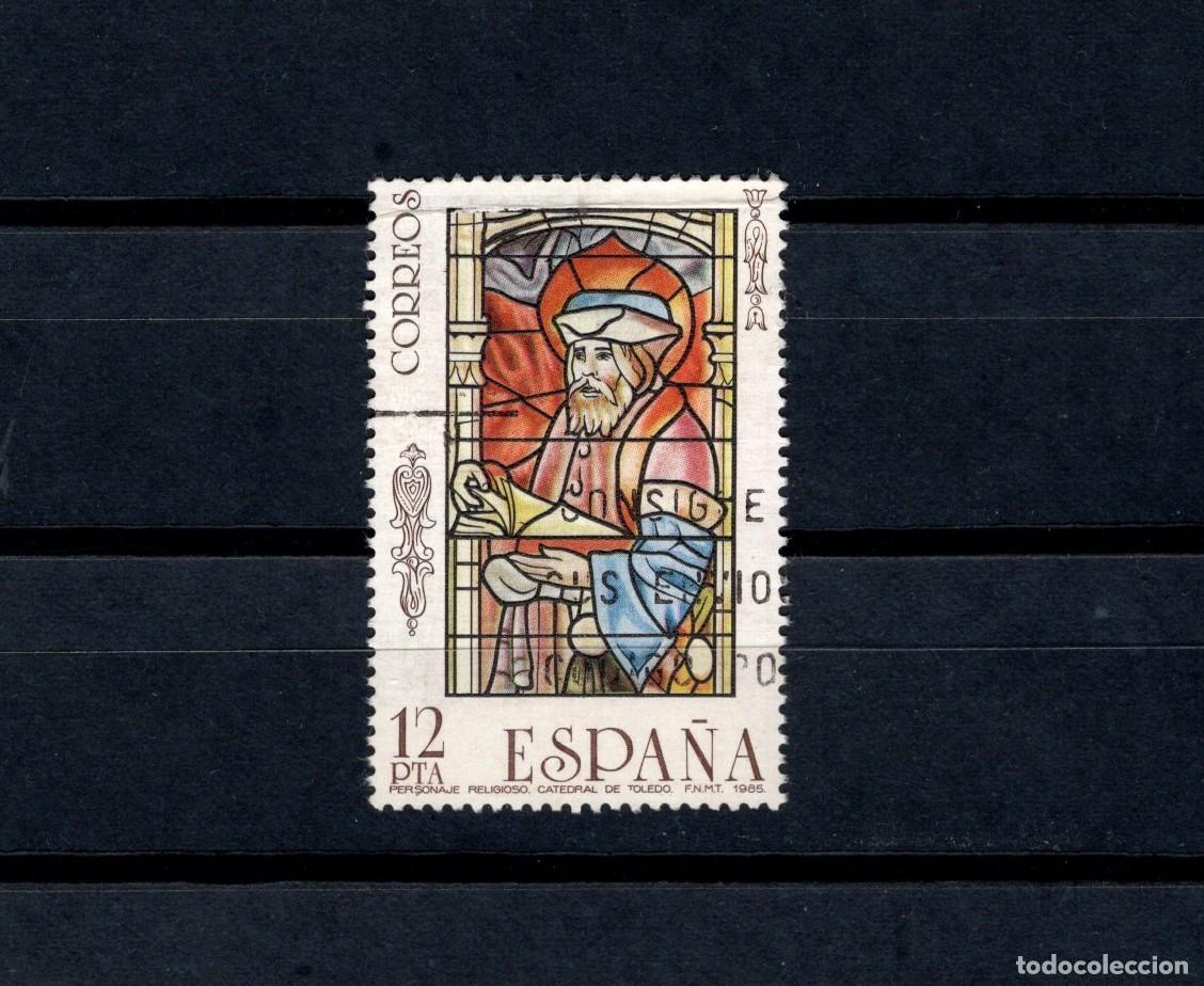 Timbres: Sello usado. Vidrieras Artisticas. Catedral de Toledo. 24 de Octubre de 1985. Edifil 2816.