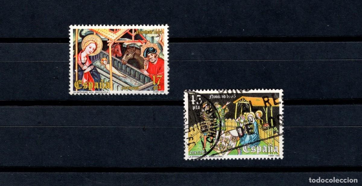 Timbres: Sellos usados. Navidad. Serie completa. 27 de Noviembre de 1985. Edifil 2818/19.