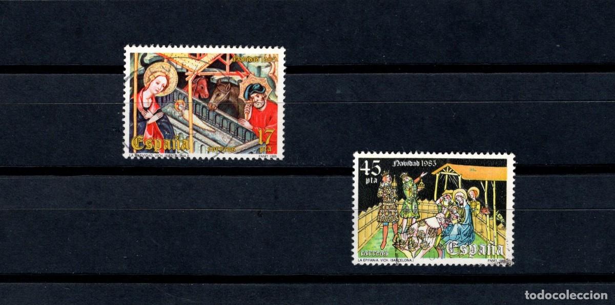 Timbres: Sellos usados. Navidad. Serie completa. 27 de Noviembre de 1985. Edifil 2818/19.