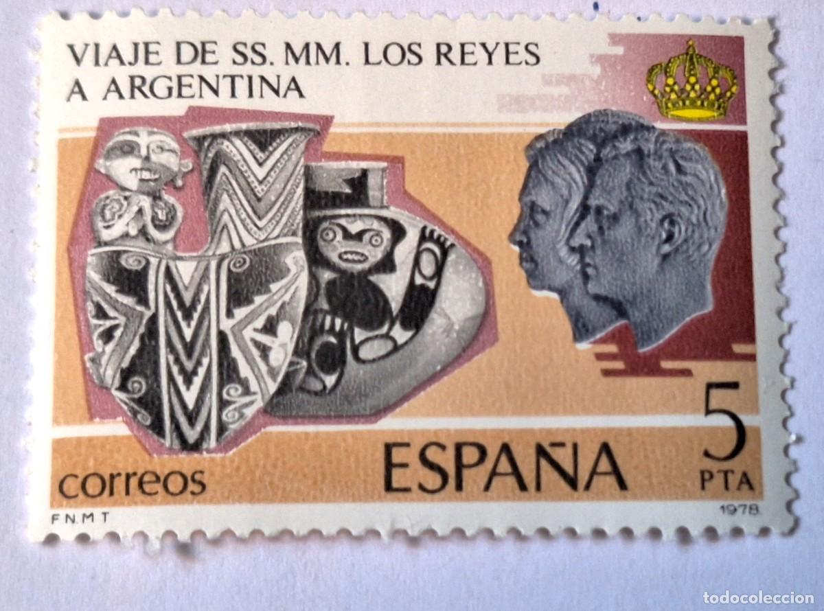 Francobolli: 1 SELLO ESPA&Ntilde;A 1978 - VIAJE SS. MM. LOS REYES A LA AGERTINA - ( EDIFIL 2495 ) NUEVO
