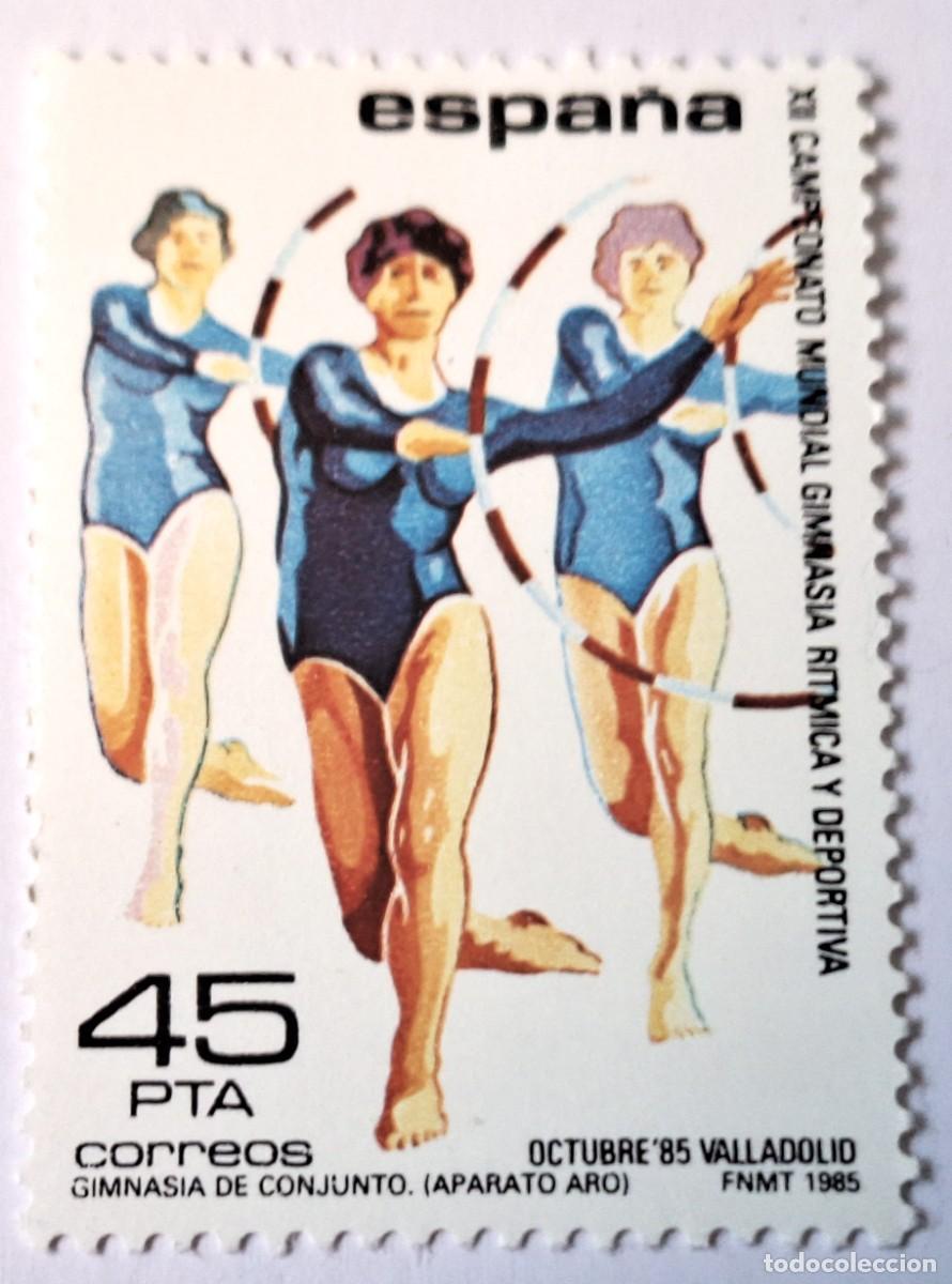 Sellos: 1 SELLO ESPA&Ntilde;A 1985 -CAMPEONATO DE GIMNASIA RITMICA - ARO - ( EDIFIL 2812 ) NUEVO