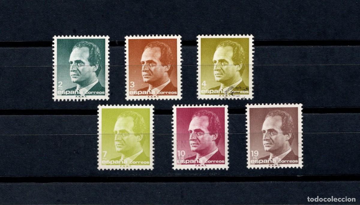 Timbres: Sellos usados. Serie B&aacute;sica Rey Juan Carlos. Serie completa. 1986. Edifil 2829/34.