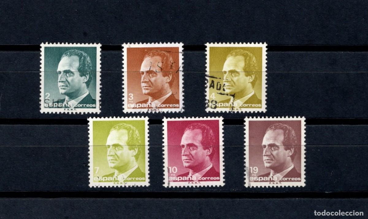 Timbres: Sellos usados. Serie B&aacute;sica Rey Juan Carlos. Serie completa. 1986. Edifil 2829/34.