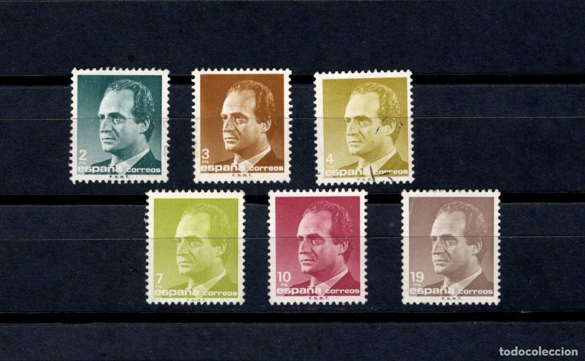 Timbres: Sellos usados. Serie B&aacute;sica Rey Juan Carlos. Serie completa. 1986. Edifil 2829/34.