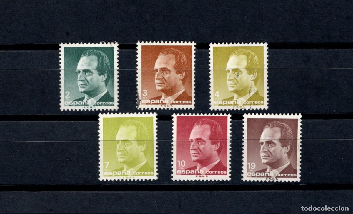 Timbres: Sellos usados. Serie B&aacute;sica Rey Juan Carlos. Serie completa. 1986. Edifil 2829/34.