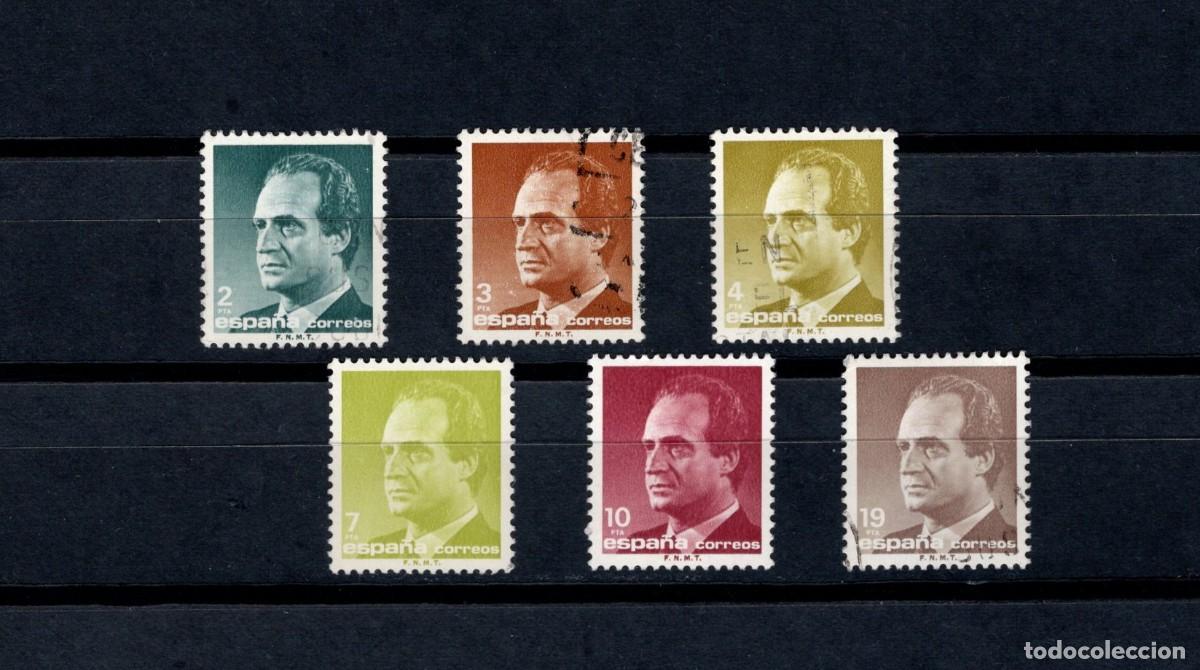 Timbres: Sellos usados. Serie B&aacute;sica Rey Juan Carlos. Serie completa. 1986. Edifil 2829/34.