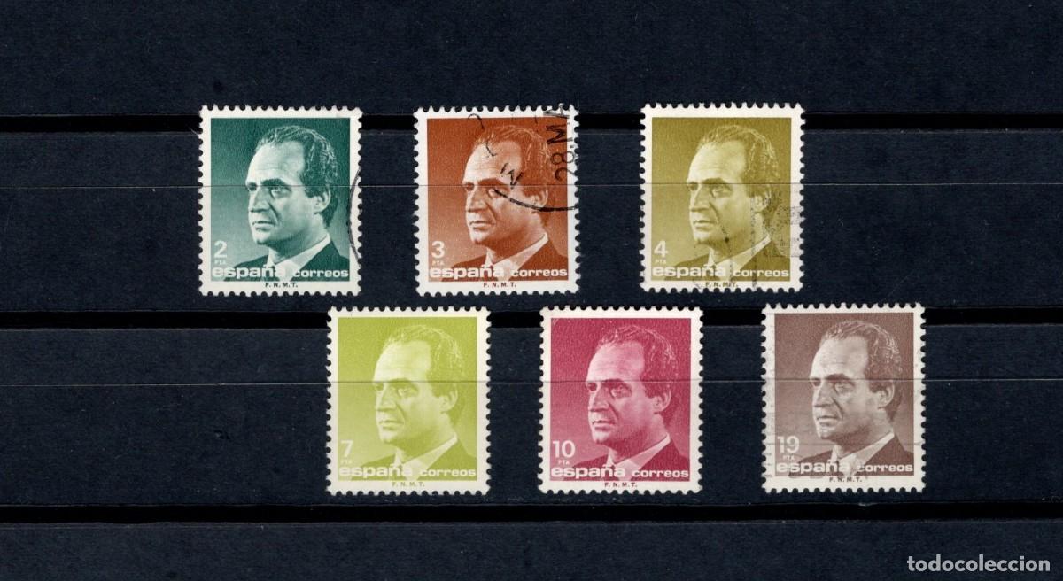 Timbres: Sellos usados. Serie B&aacute;sica Rey Juan Carlos. Serie completa. 1986. Edifil 2829/34.