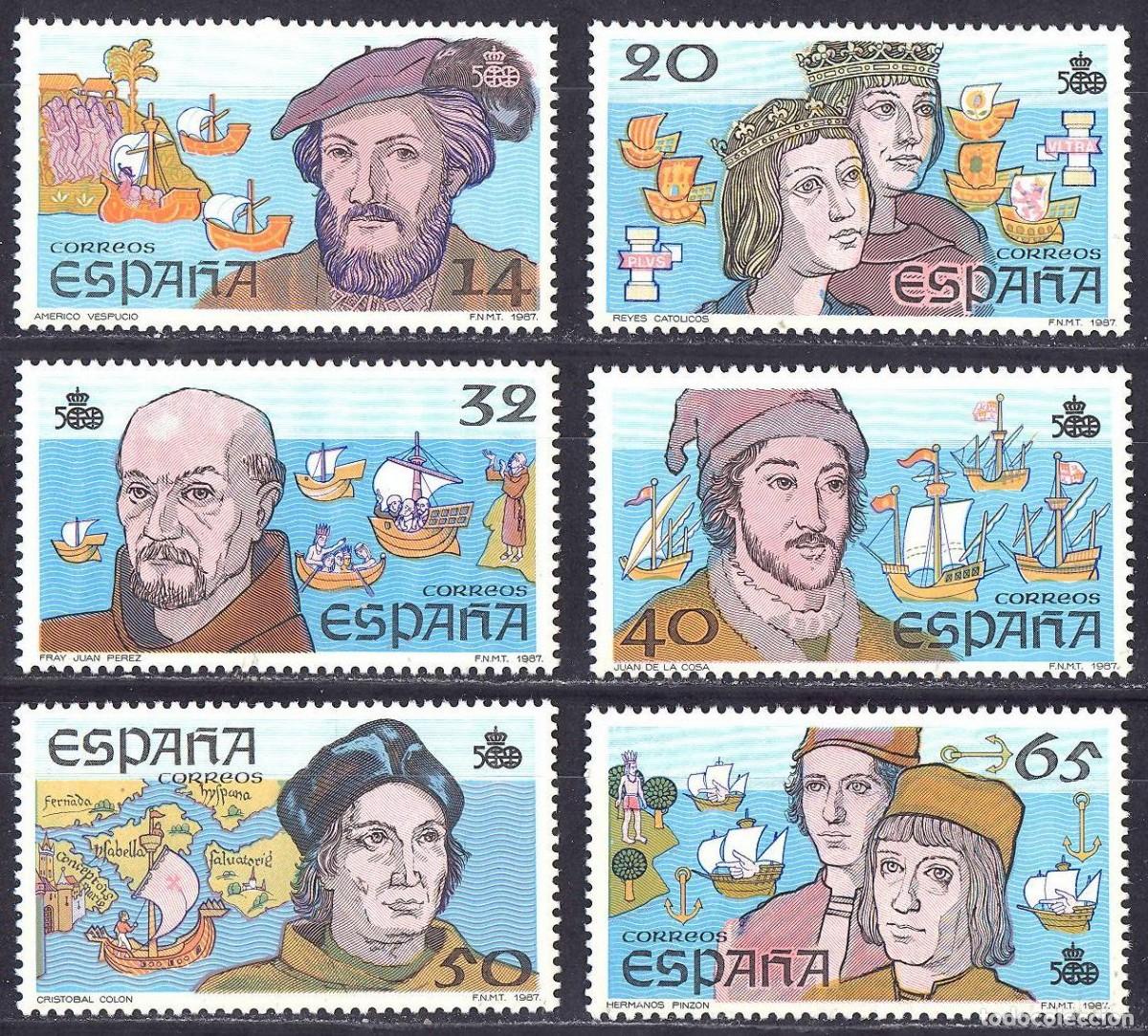 Francobolli: Espa&ntilde;a. 1987. Edifil # 2919 / 24. MNH. V Centenario del Descubrimiento de America