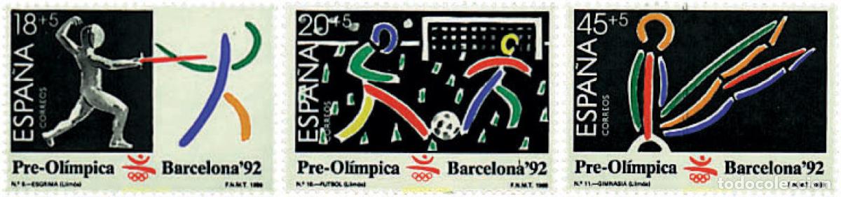 Sellos: 85831 MNH ESPA&Ntilde;A 1989 25 JUEGOS OLIMPICOS VERANO BARCELONA 1992