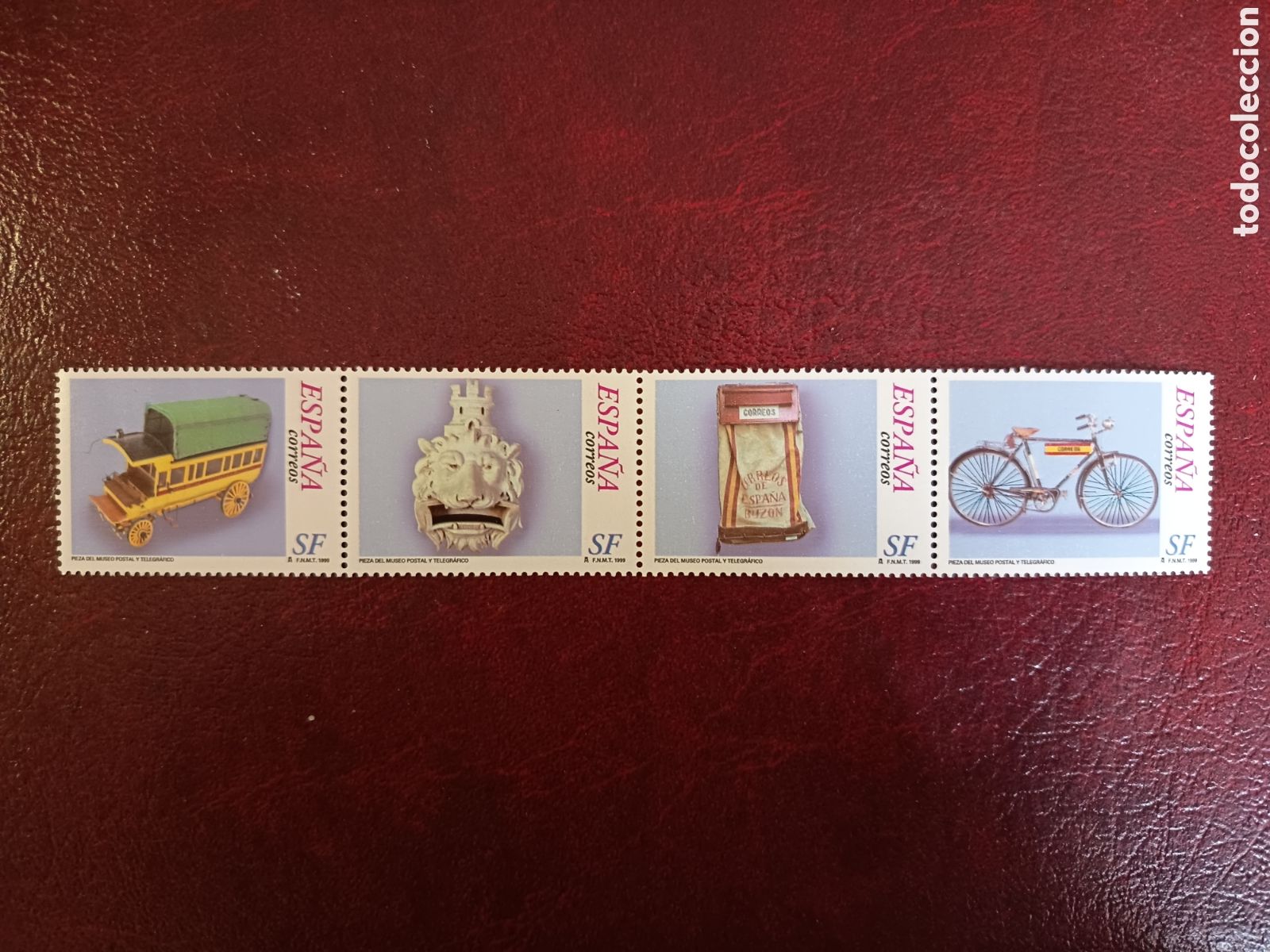 Sellos: ESPA&Ntilde;A 2000. SERVICIO FILATELICO. NUEVO. TIRA HORIZONTAL SIN FIJASELLOS.