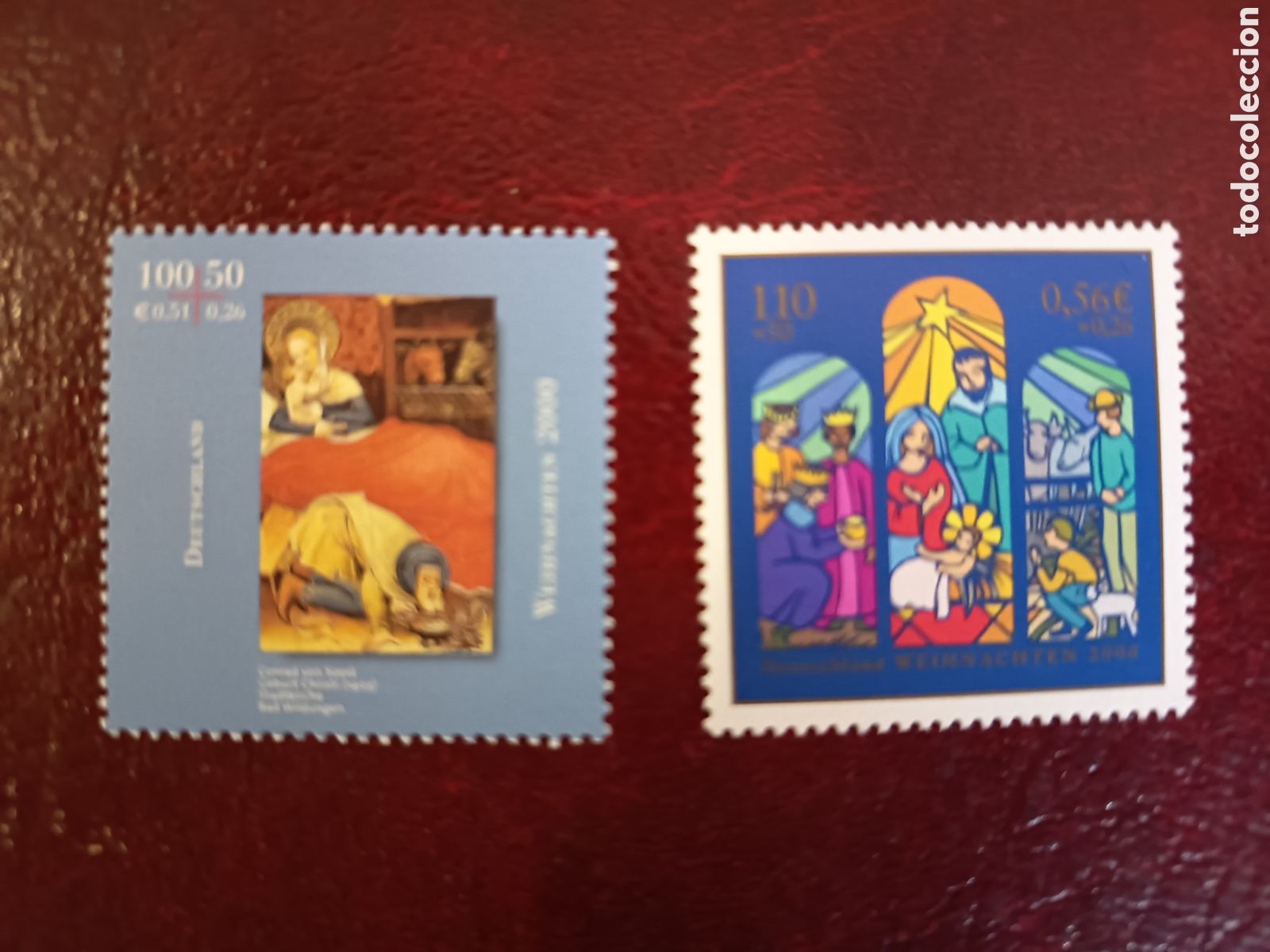 Selos: ESPA&Ntilde;A 2000. NAVIDAD. EDICION CONJUNTA CON ALEMANIA.