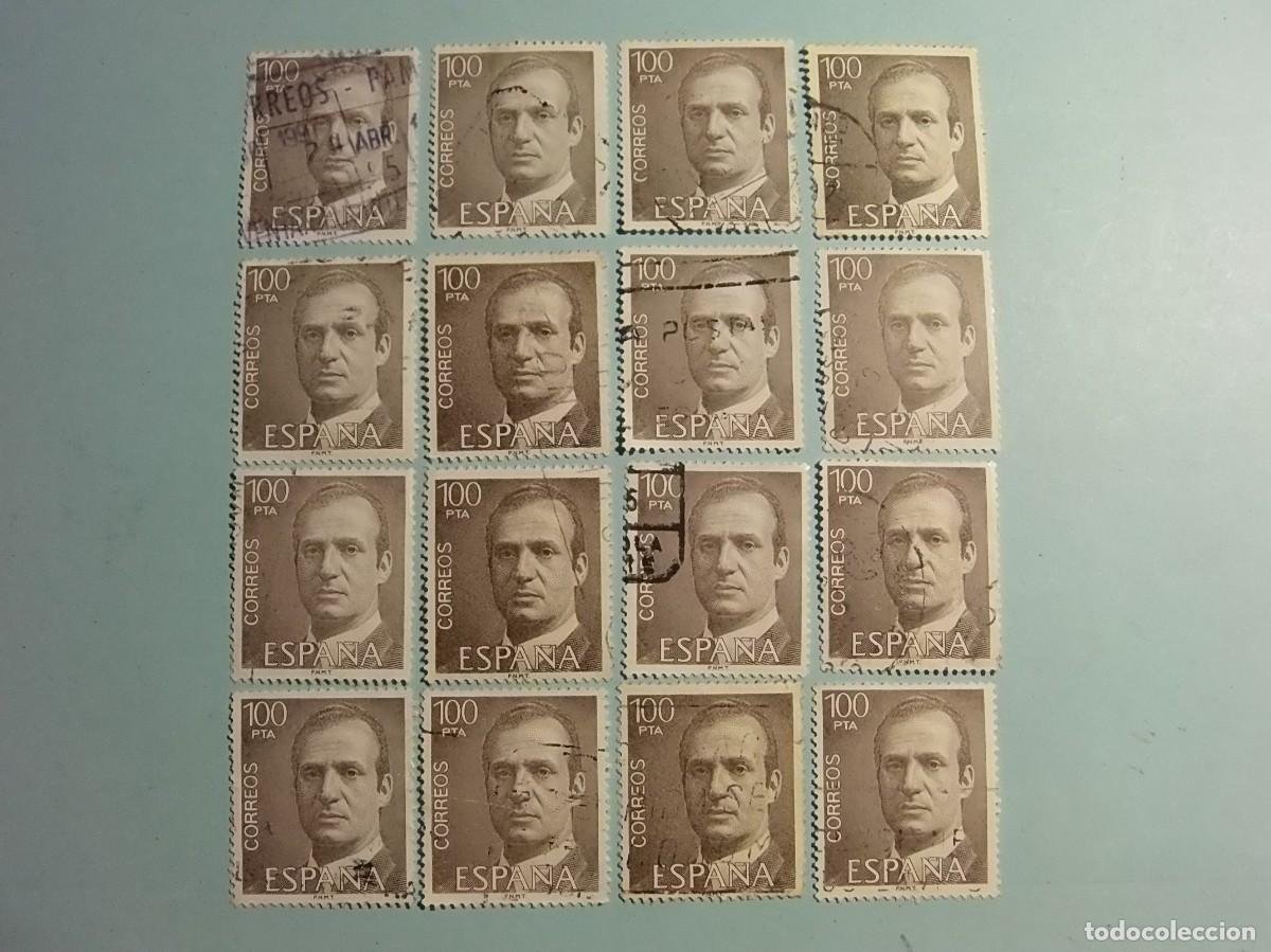 Francobolli: ESPA&Ntilde;A 1981 - JUAN CARLOS I - EDIFIL 2605 - 16 SELLOS.