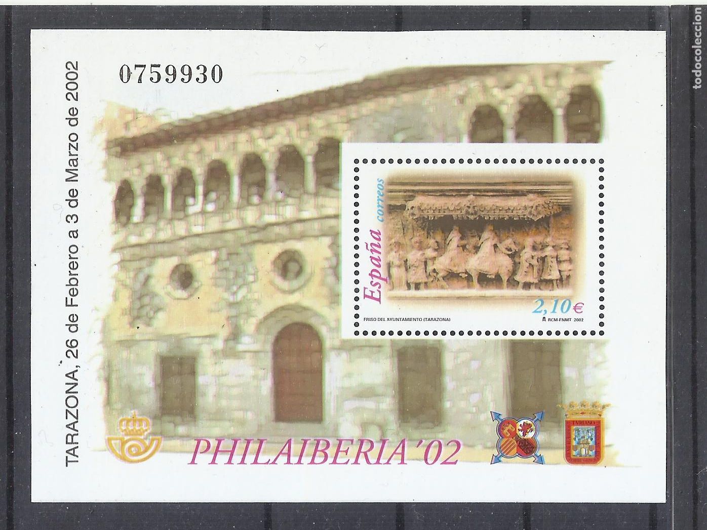 Briefmarken: PHILAIBERIA TARAZONA ZARAGOZA EDIFIL 3881 NUEVO** VALOR 2022 CATALOGO 6.- EUROS