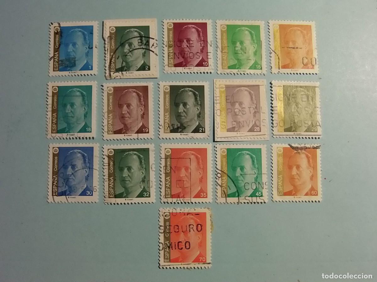 Briefmarken: ESPA&Ntilde;A (1993-2000) - 3&ordf; SERIE B&Aacute;SICA - JUAN CARLOS I - 16 VALORES.