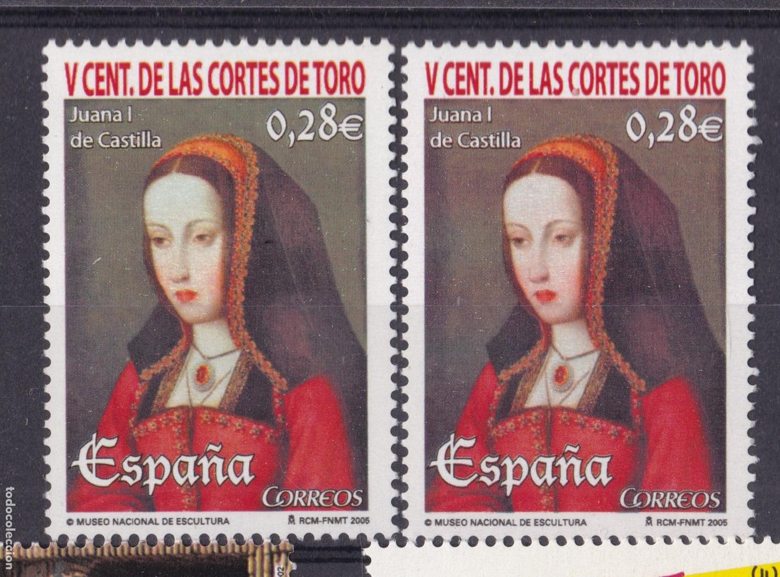 Sellos: SS3-Juana I de Castills VARIEDAD ** Sin Fijasellos