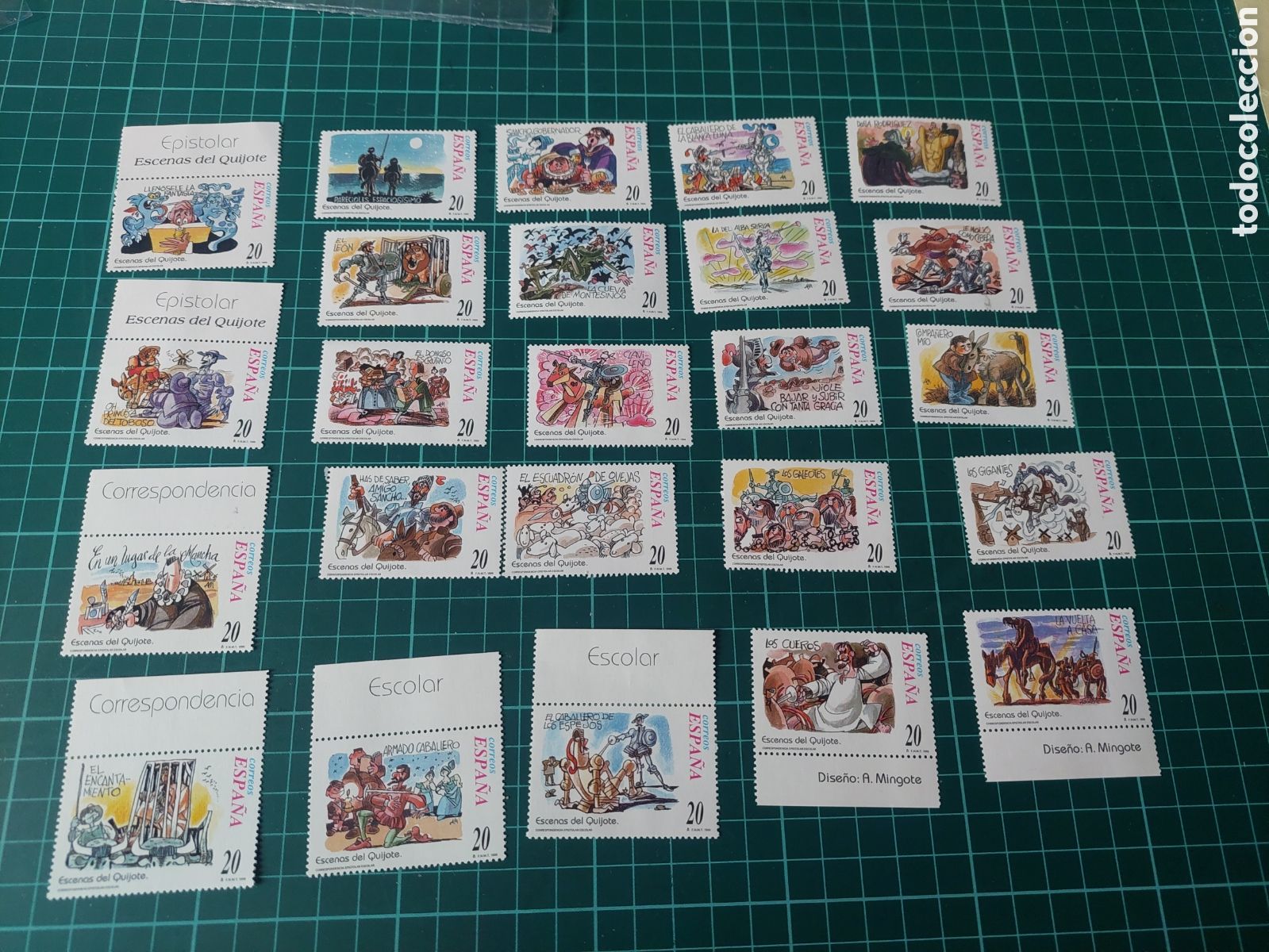 Sellos: 1988 Quijote Mancha serie completa nuevos o usada lujo o minipliegos solicita faltas 1998