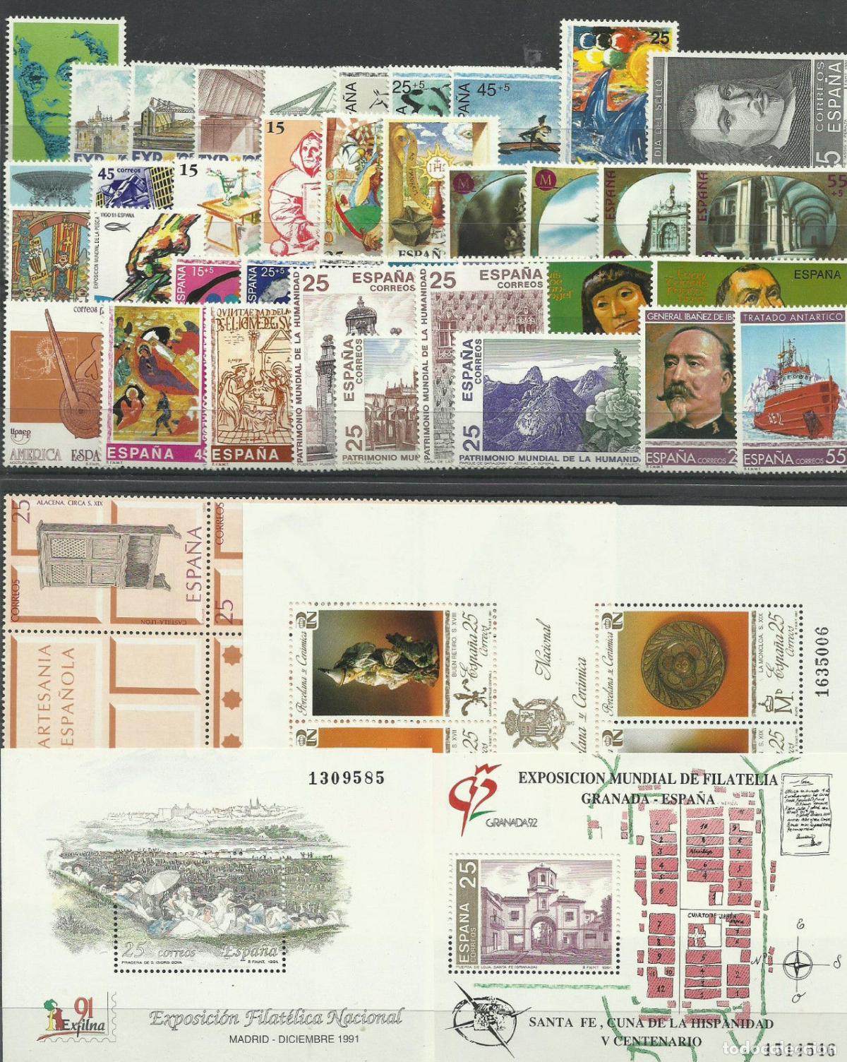 Selos: Oferta sellos a&ntilde;o 1991 completo y nuevo sin fijasello